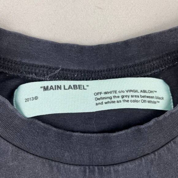 Off White T-Shirt Small Black Macao Virgil Abloh Arrows 2018 - Picture 6 of 12